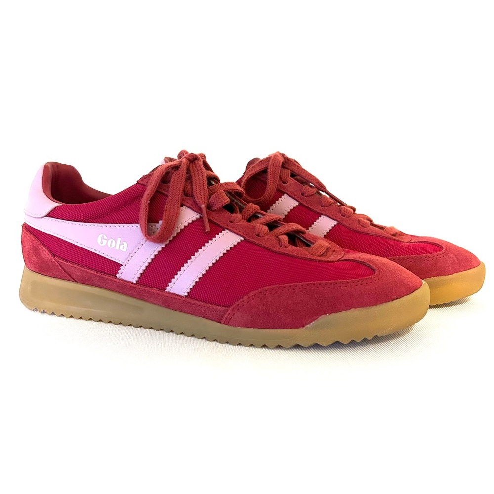 Gola Classic Red & Pink Tornado Sneakers size 10 / Euro 41 Woman’s / almost new!